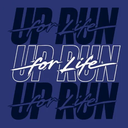 Imagem de divulgação da corrida Up Run for Life