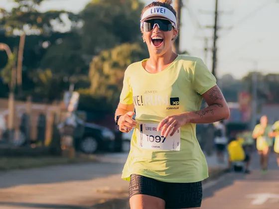 Imagem de divulgação da corrida Live! Run Xp Joinville 2024