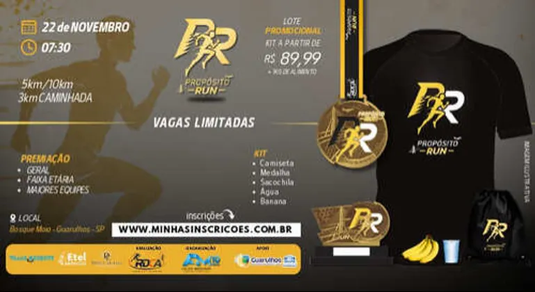 Imagem de divulgação da corrida Proposito Run
