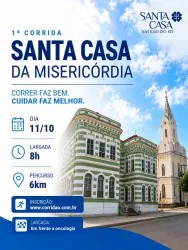 Imagem de divulgação da corrida 1º Corrida Santa Casa Da Misericórdia - Outubro Rosa