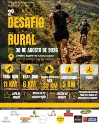 Imagem de divulgação da corrida 2° Desafio Rural - Santos Dumont