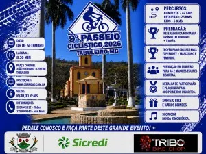 Imagem de divulgação da corrida 9 Passeio Ciclístico De Tabuleiro Mg