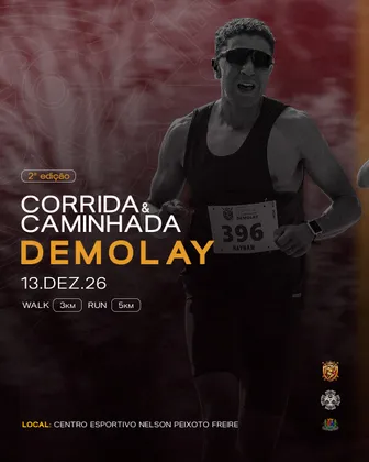 Imagem de divulgação da corrida Corrida Demolay 2026 - Piedade Sp