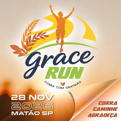 Imagem de divulgação da corrida Grace Run 2026 - Corra Com Gratidão