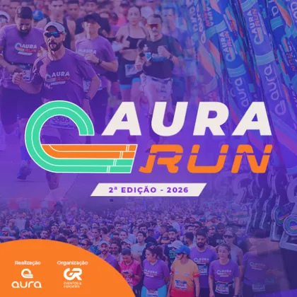 Imagem de divulgação da corrida Aura Run - 2026