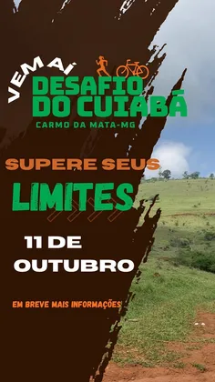 Imagem de divulgação da corrida Desafio Do Cuiabá 2026