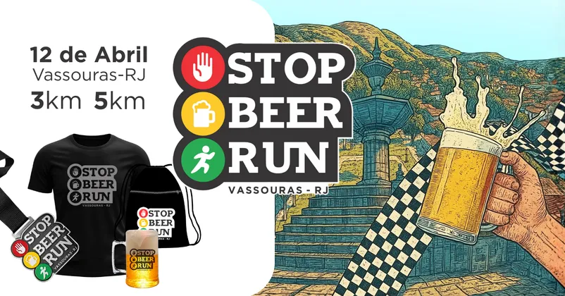 Imagem de divulgação da corrida Corrida Stop Beer Run