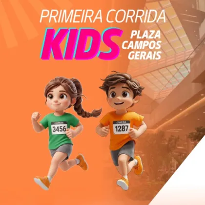 Imagem de divulgação da corrida 1ª Corrida Kids Shopping Plaza