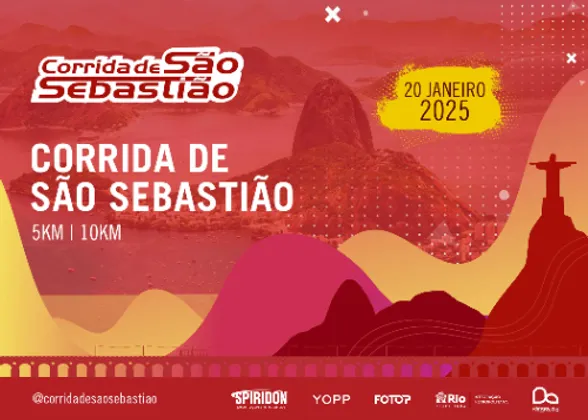 Imagem de divulgação da corrida Corrida De São Sebastião 2025