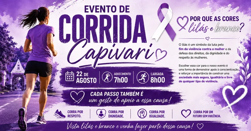 Imagem de divulgação da corrida Corrida/Caminhada Funcional Capivari