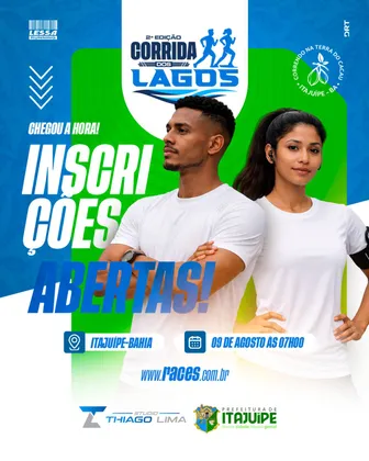 Imagem de divulgação da corrida Ii Corrida Dos Lagos - Itajuipe