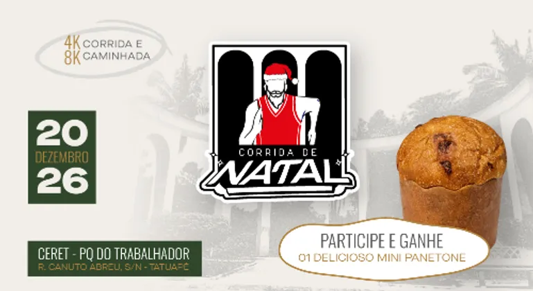 Imagem de divulgação da corrida Corrida De Natal 2026