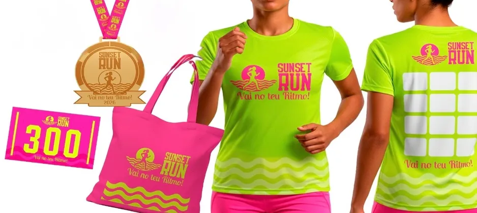 Imagem de divulgação da corrida SUNSET RUN Vai no teu ritmo