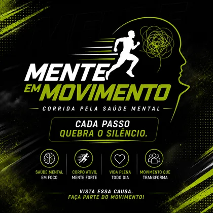 Imagem de divulgação da corrida I Corrida Mente Em Movimento