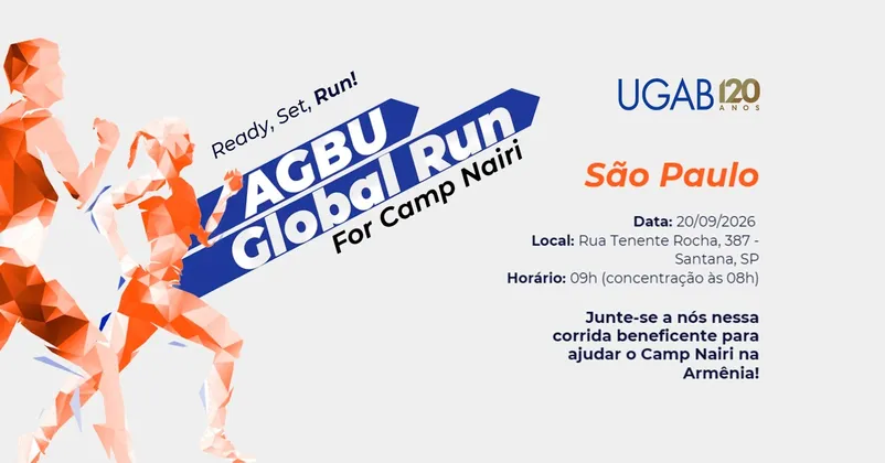 Imagem de divulgação da corrida AGBU Global Run