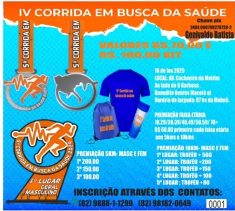 Imagem de divulgação da corrida Iv Corrida Em Busca Da Saúde