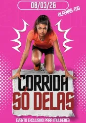 Imagem de divulgação da corrida Corrida Só Delas