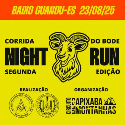 Imagem de divulgação da corrida 2ª Corrida Do Bode - Night Run