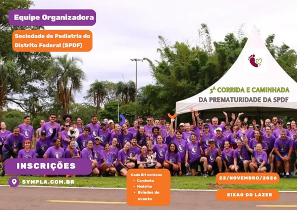 Imagem de divulgação da corrida 3a Corrida e Caminhada da Prematuridade