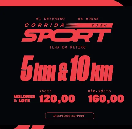 Imagem de divulgação da corrida 1ª Corrida Sport Club Do Recife