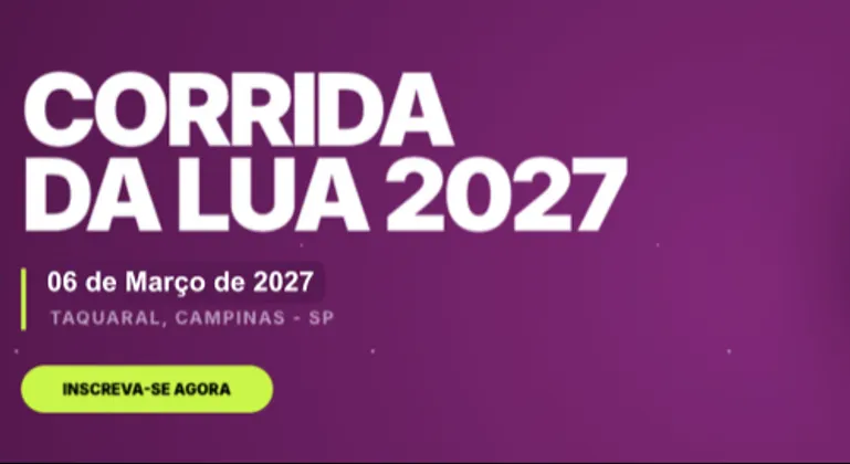 Imagem de divulgação da corrida Corrida da Lua 2027