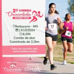Imagem de divulgação da corrida 2ª Corrida Oncovertentes - Outubro Rosa