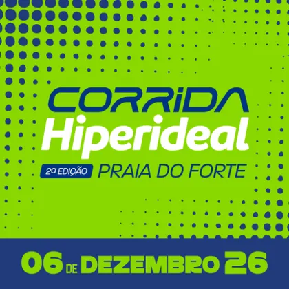 Imagem de divulgação da corrida Corrida Hiperideal 2° Edição - Praia Do Forte