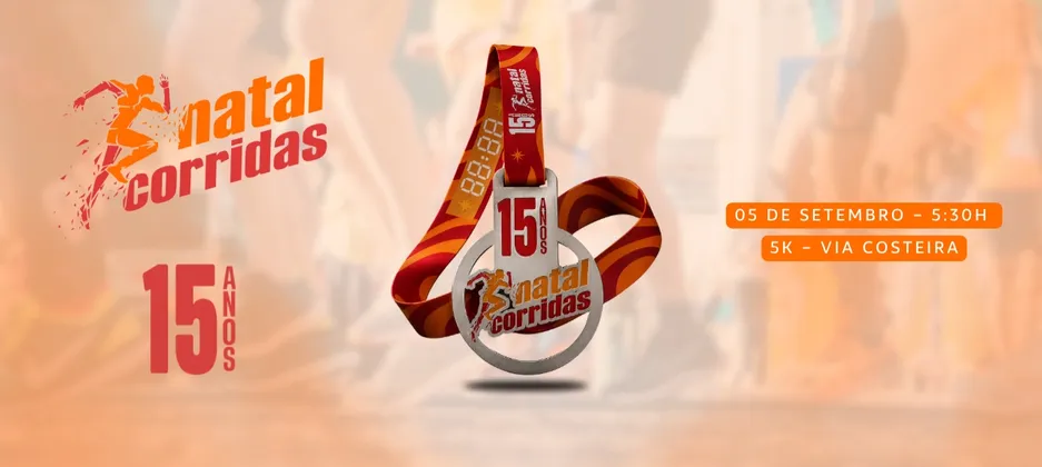 Imagem de divulgação da corrida Natal Corridas 15 Anos
