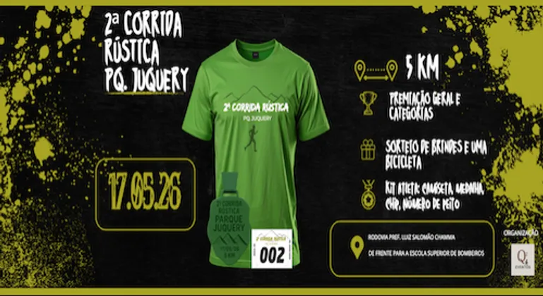 Imagem de divulgação da corrida 2 Corrida Rustica  Parque Juquery - SP