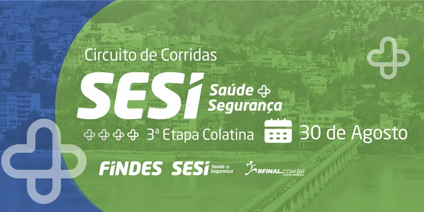 Imagem de divulgação da corrida Corrida do SESI etapa Colatina 2026