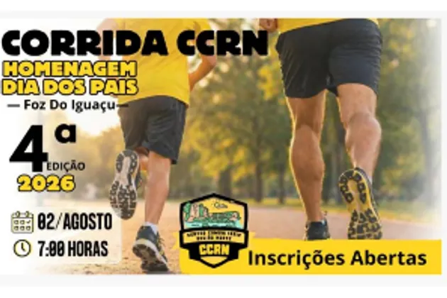 Imagem de divulgação da corrida 4ª Corrida Ccrn Run