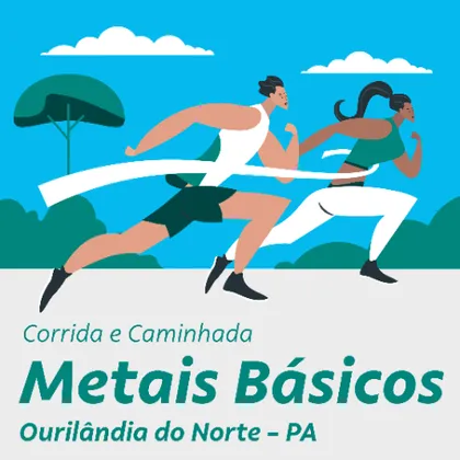 Imagem de divulgação da corrida Corrida E Caminhada Metais Básicos - Ourilândia Do Norte