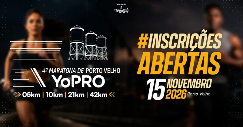 Imagem de divulgação da corrida 4ª Maratona Yopro De Porto Velho