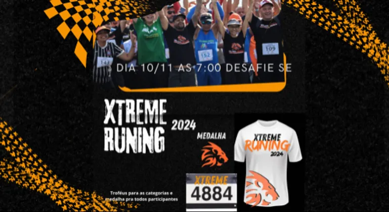 Imagem de divulgação da corrida Xtreme Running 2024