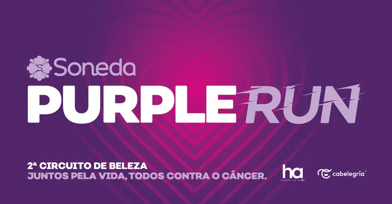 Imagem de divulgação da corrida Soneda Purple Run 2026 - São Paulo