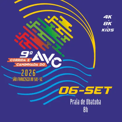 Imagem de divulgação da corrida 9ª Corrida E Caminhada De Combate Ao Avc