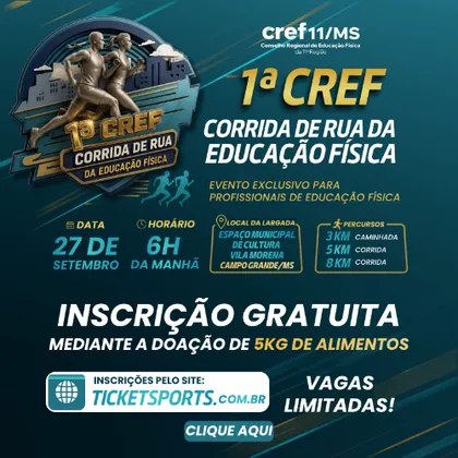 Imagem de divulgação da corrida 1ª Corrida Da Educação Física - Cref
