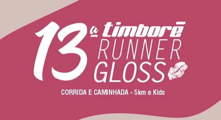 Imagem de divulgação da corrida 13 Timbore Runner Gloss - Boleto e Pix
