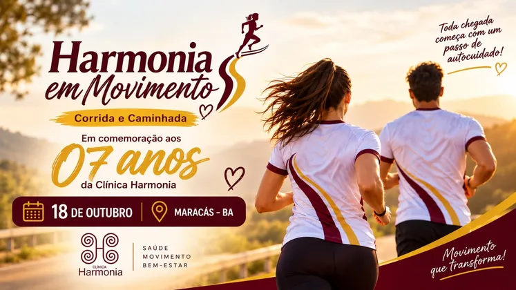 Imagem de divulgação da corrida II Corrida Harmonia em Movimento