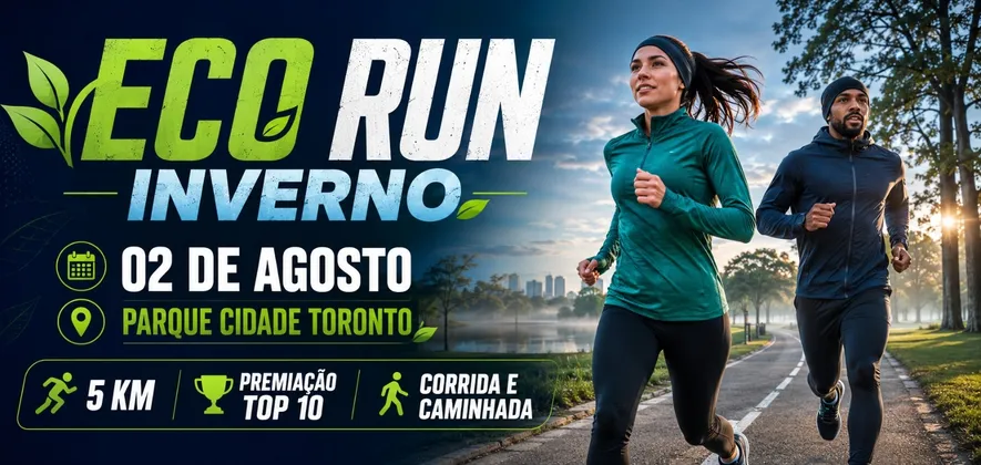 Imagem de divulgação da corrida Eco Run Inverno