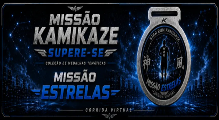 Imagem de divulgação da corrida Missao Estrelas - Corrida Virtual