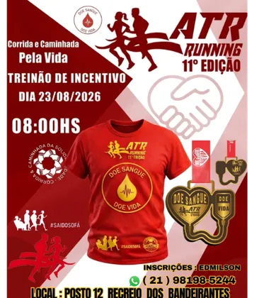 Imagem de divulgação da corrida Atr Running - 11° Edição Corrida E Caminhada Pela Vida