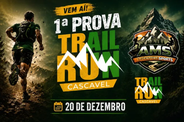 Imagem de divulgação da corrida 1ª Trail Run Cascavel 2026