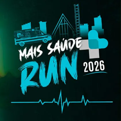 Imagem de divulgação da corrida Mais Saúde Run 2026
