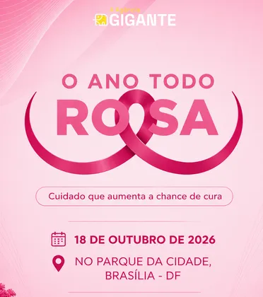 Imagem de divulgação da corrida Corrida: O Ano todo Rosa