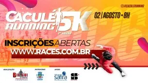 Imagem de divulgação da corrida Cacule Running 5k