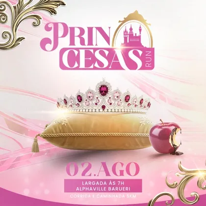 Imagem de divulgação da corrida 2ª Princesas Run Alphaville Barueri