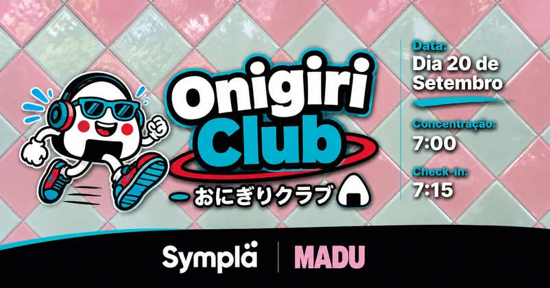 Imagem de divulgação da corrida Onigiri Running Club for Kids & Family