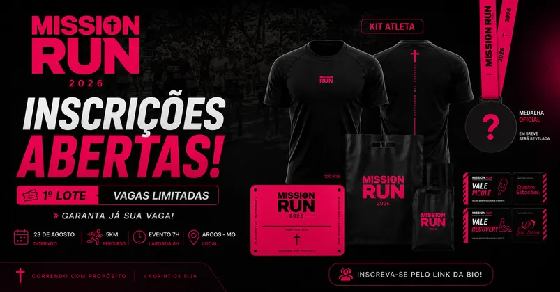 Imagem de divulgação da corrida Mission Run - 1º Edição