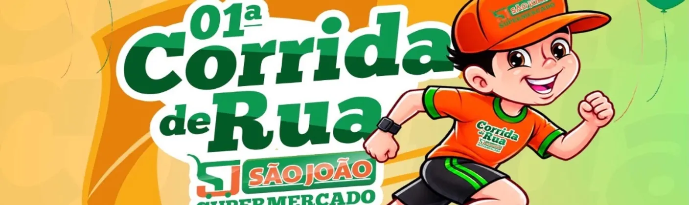 Imagem de divulgação da corrida 1ª Corrida São João Supermercado
